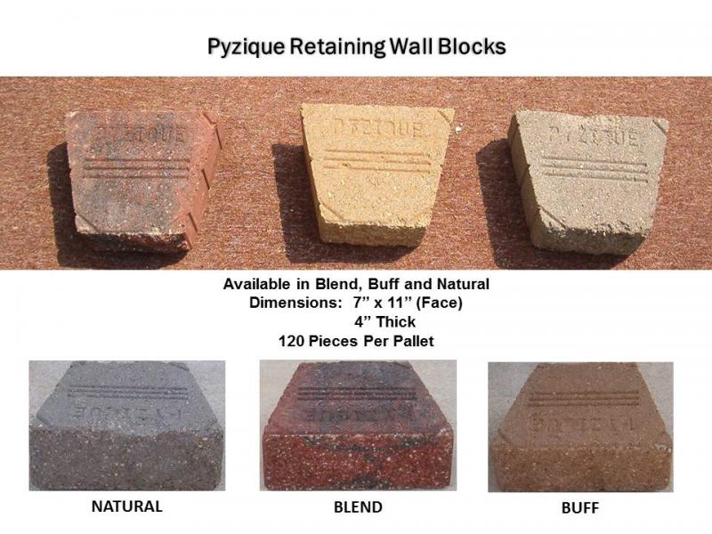 Pyzique Retaining Wall Blocks
